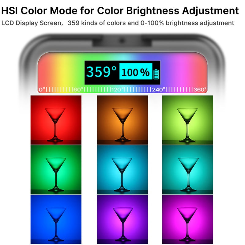 Pocket Magnetic RGB Fill Light Small Full Color Rgb Photography Light Magnetic RGB Fill Light – Compact Pocket LED for Photo, Video & Vlogging