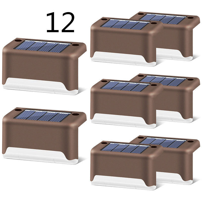 New Upgrade Waterproof LED Solar Fence Lamp Solar Deck Lights Solar Step Light Outdoor For Patio Stairs Garden Pathway Step Yard Waterproof LED Solar Fence Lights – Outdoor Deck & Step Lighting for Patio, Garden, Yard