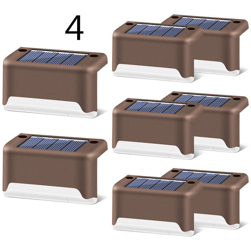 New Upgrade Waterproof LED Solar Fence Lamp Solar Deck Lights Solar Step Light Outdoor For Patio Stairs Garden Pathway Step Yard Waterproof LED Solar Fence Lights – Outdoor Deck & Step Lighting for Patio, Garden, Yard