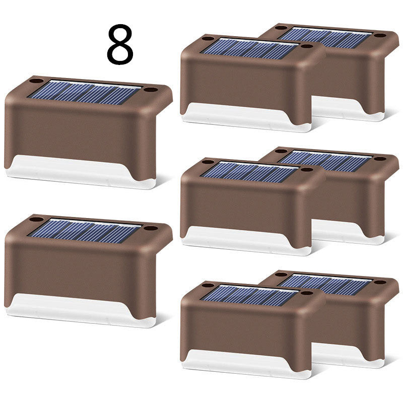 New Upgrade Waterproof LED Solar Fence Lamp Solar Deck Lights Solar Step Light Outdoor For Patio Stairs Garden Pathway Step Yard Waterproof LED Solar Fence Lights – Outdoor Deck & Step Lighting for Patio, Garden, Yard