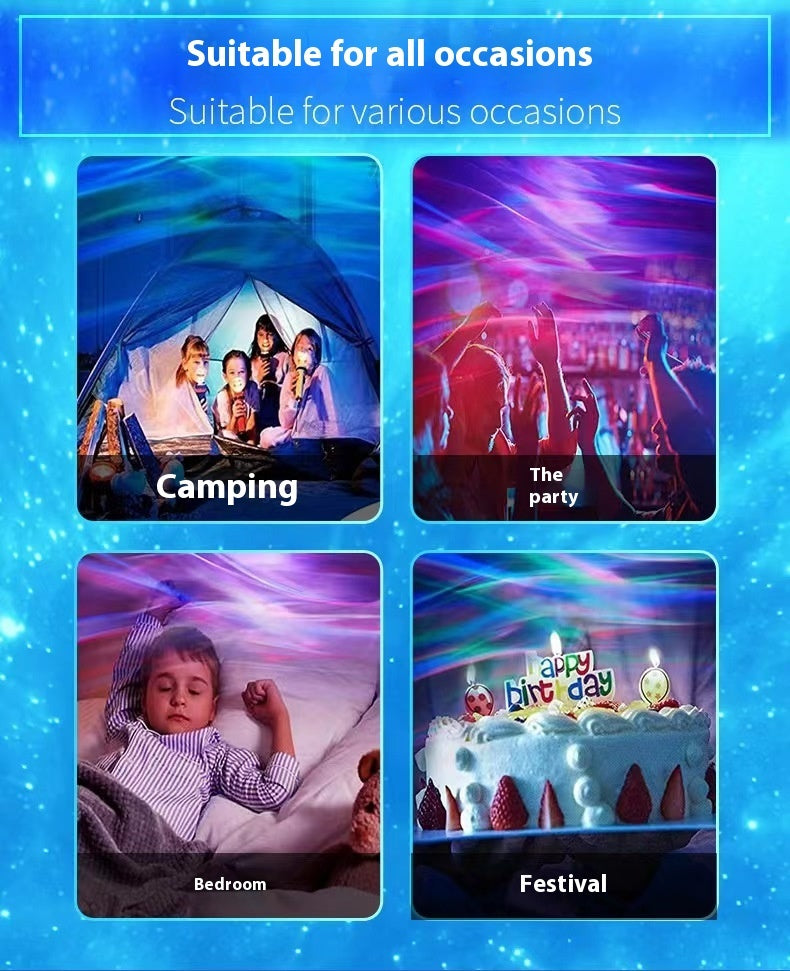 Atmosphere Projection Starry Sky Small Night Lamp Light Atmosphere Galaxy Projector Lamp – Small Starry Sky Night Light for Relaxing Ambience