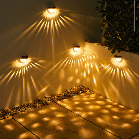 Led Solar Outdoor Garden Decoration New Stair Light Solar Light And Shadow Night Light Solar Wall Light Outdoor Solar Wall Light – LED Stair & Garden Night Light with Shadow Effect