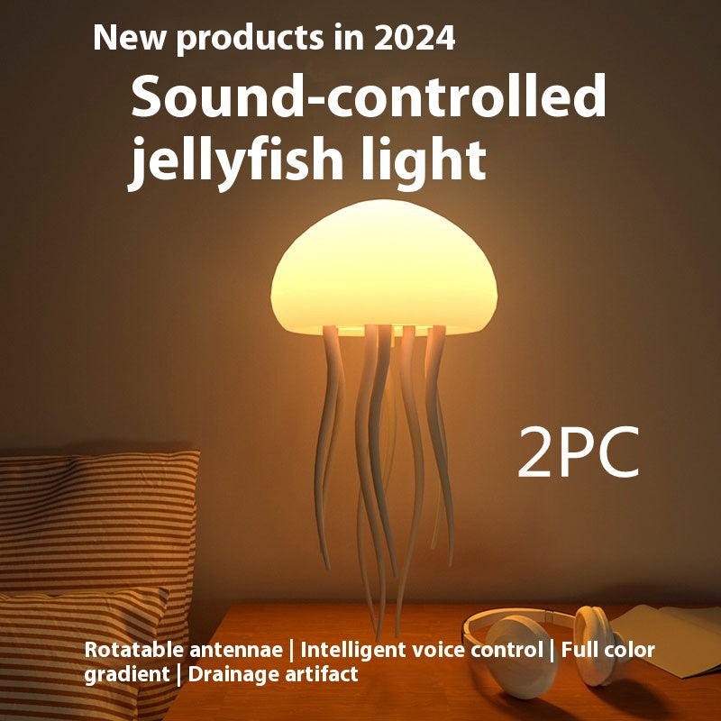 Jellyfish Mood Lamp LED Jellyfish Night Light Portable Jellyfish Lamp Jellyfish Decorations Smart Table Lamp For Bedside Desk LED Jellyfish Mood Lamp – Smart Night Light for Bedroom, Desk, or Bedside Decor