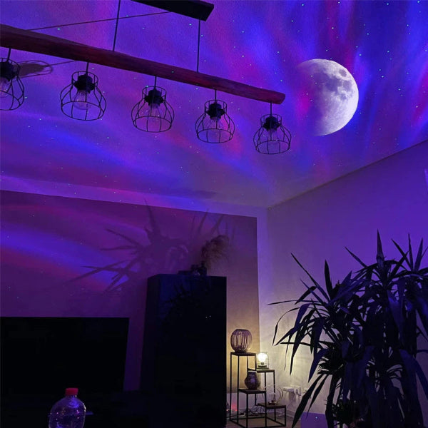 Aurora Borealis Starlight Projectors LED Galaxy Star Atmosphere Galaxy Night Light Home Bedroom Sky Moon Lamp Room Decor Gift LED Starlight Projector – Aurora Galaxy Sky Lamp for Home & Kids Room