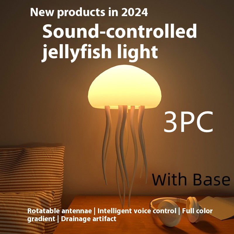 Jellyfish Mood Lamp LED Jellyfish Night Light Portable Jellyfish Lamp Jellyfish Decorations Smart Table Lamp For Bedside Desk LED Jellyfish Mood Lamp – Smart Night Light for Bedroom, Desk, or Bedside Decor