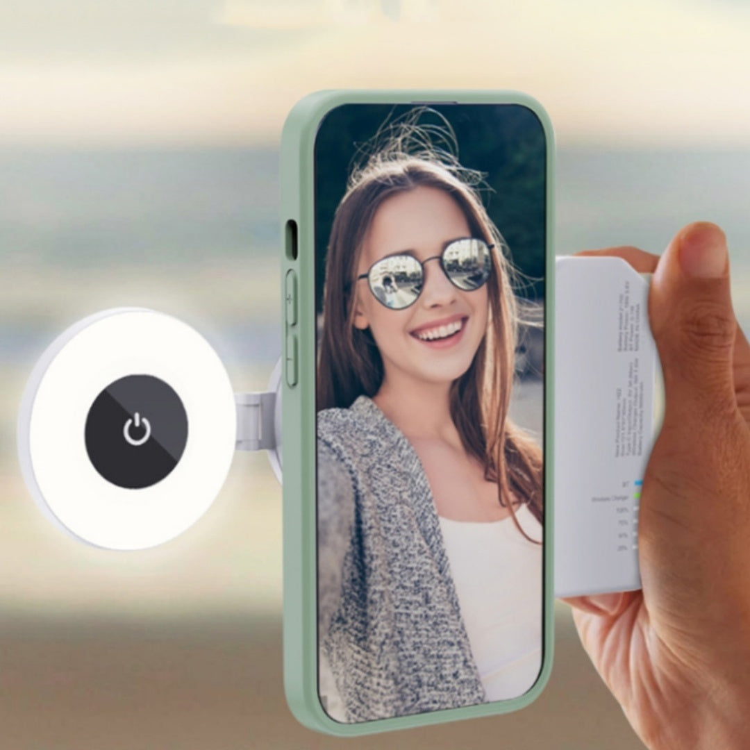 Mini LED Three-gear Adjustable Magnetic Fill Light Magnetic Mini LED Light – 3 Brightness Levels, Compact Fill Light for Photography & Video