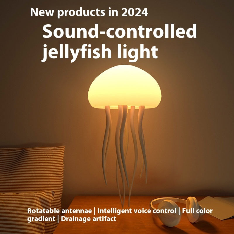Jellyfish Mood Lamp LED Jellyfish Night Light Portable Jellyfish Lamp Jellyfish Decorations Smart Table Lamp For Bedside Desk LED Jellyfish Mood Lamp – Smart Night Light for Bedroom, Desk, or Bedside Decor