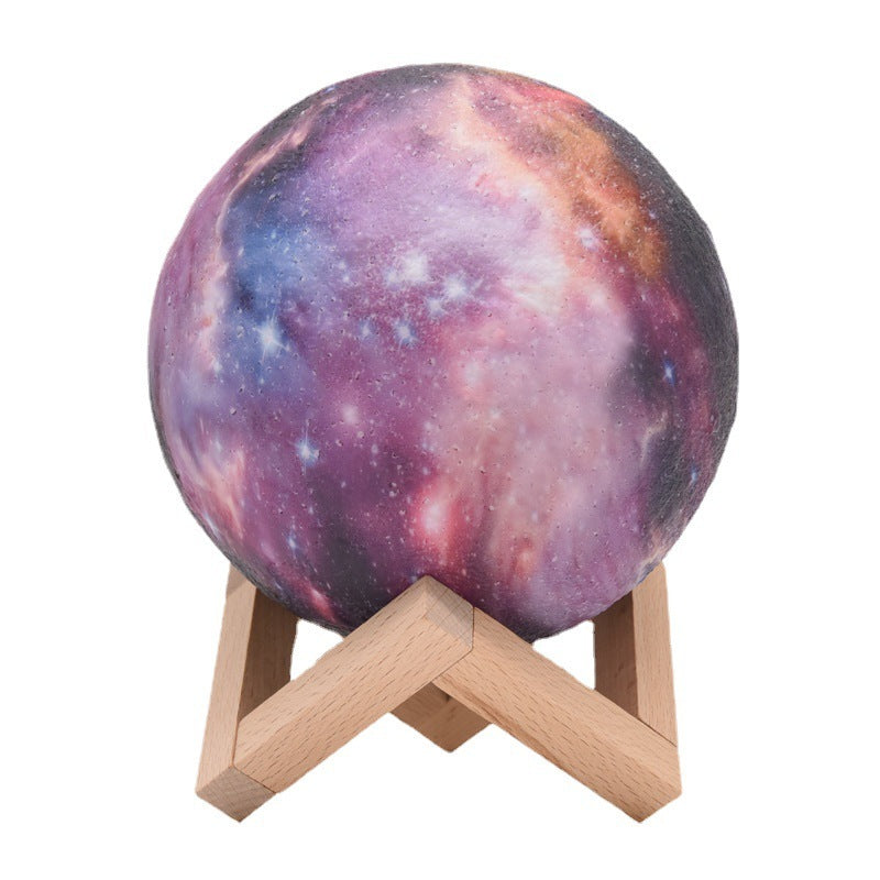 3D Printing Moon Light Galaxy  Light Colorful 3D Galaxy Moon Lamp – Rechargeable LED Night Light for Kids & Adults
